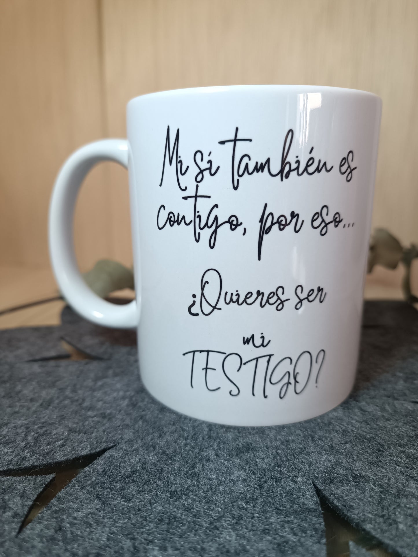 Taza Testigo de Boda☕