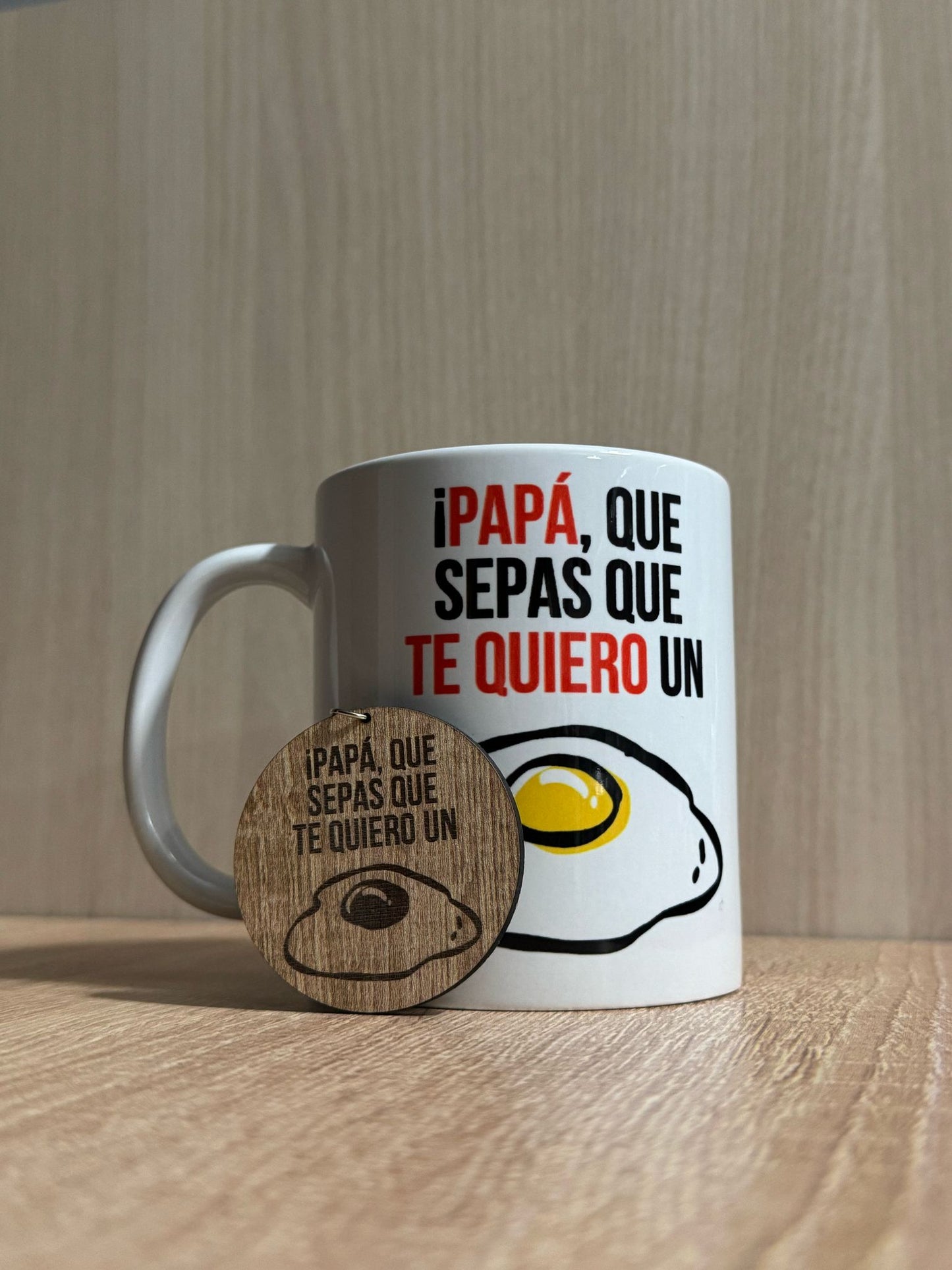 Taza+Llavero Te quiero un 🥚