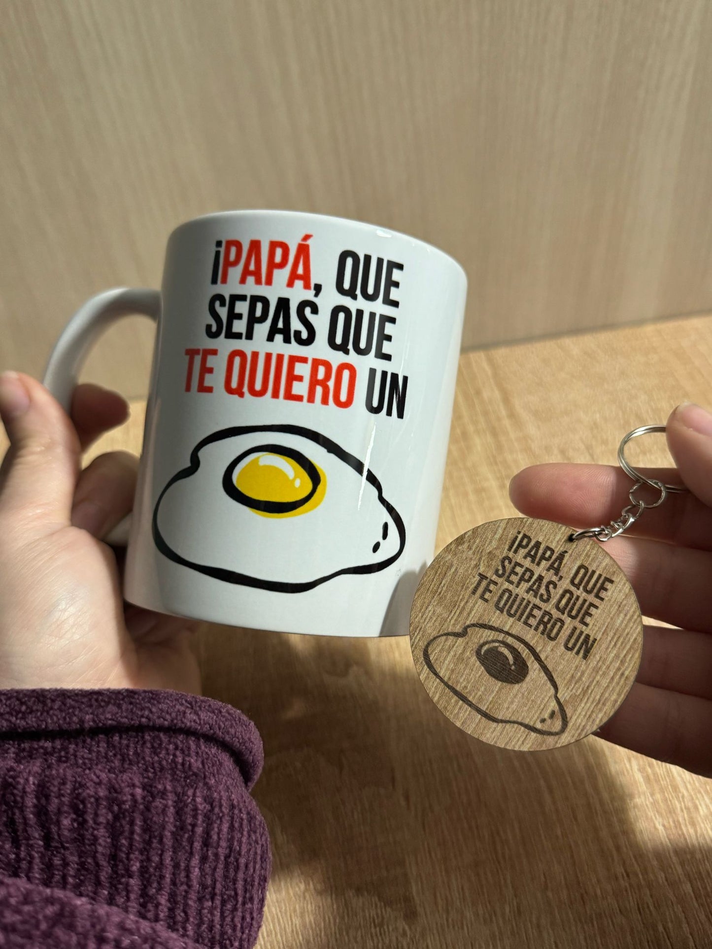 Taza+Llavero Te quiero un 🥚