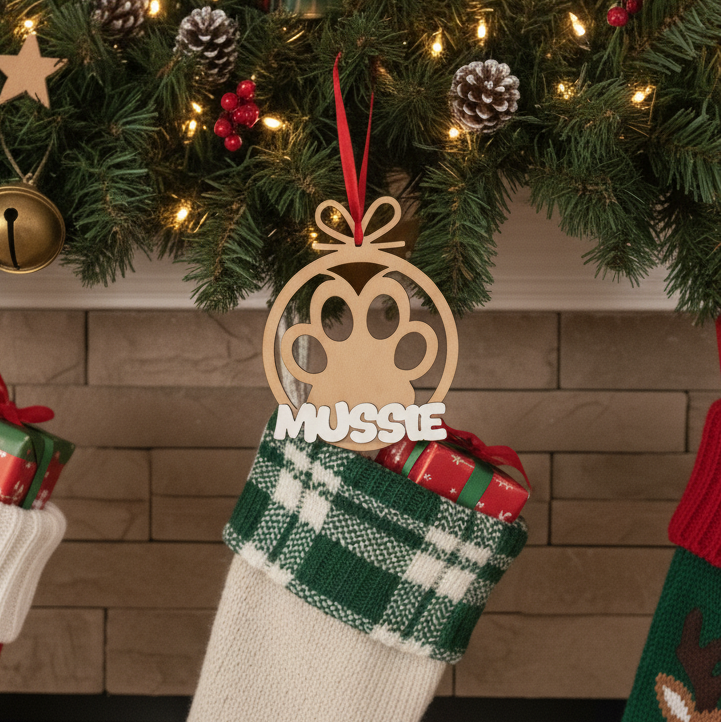 BOLA NAVIDEÑA HUELLA