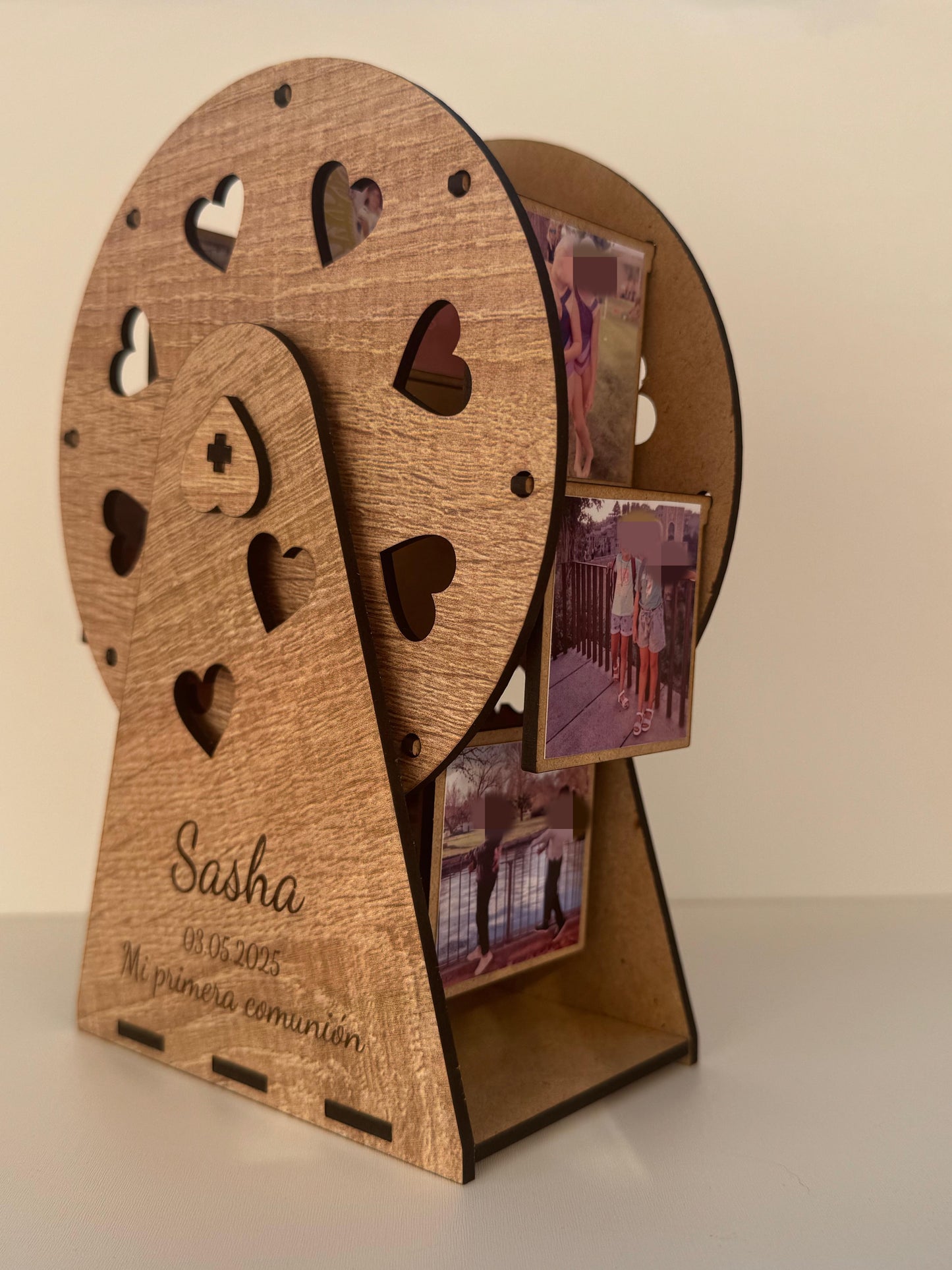 NORIA DE MADERA PERSONALIZADA| REGALO CON FOTOS